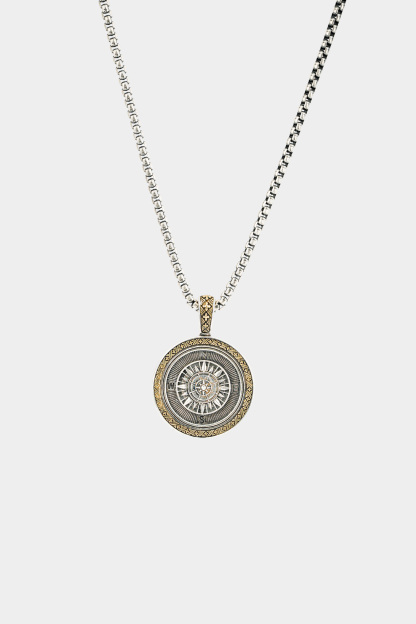 METinitaly Punk Compass Designer Pendant Necklace 