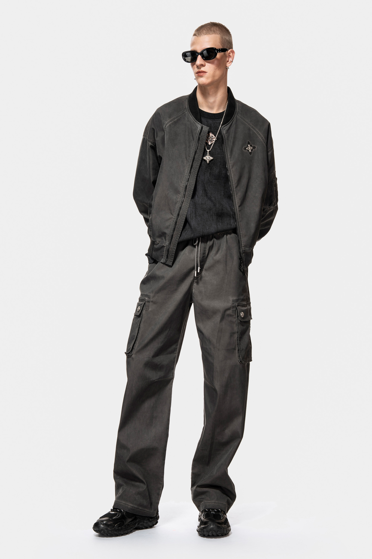 MET in Italy Men's Work Pants Loose Straight-Leg Pants