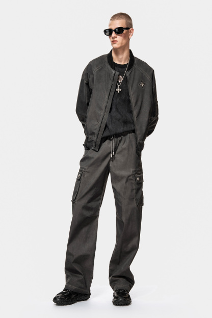 MET in Italy Men's Work Pants Loose Straight-Leg Pants