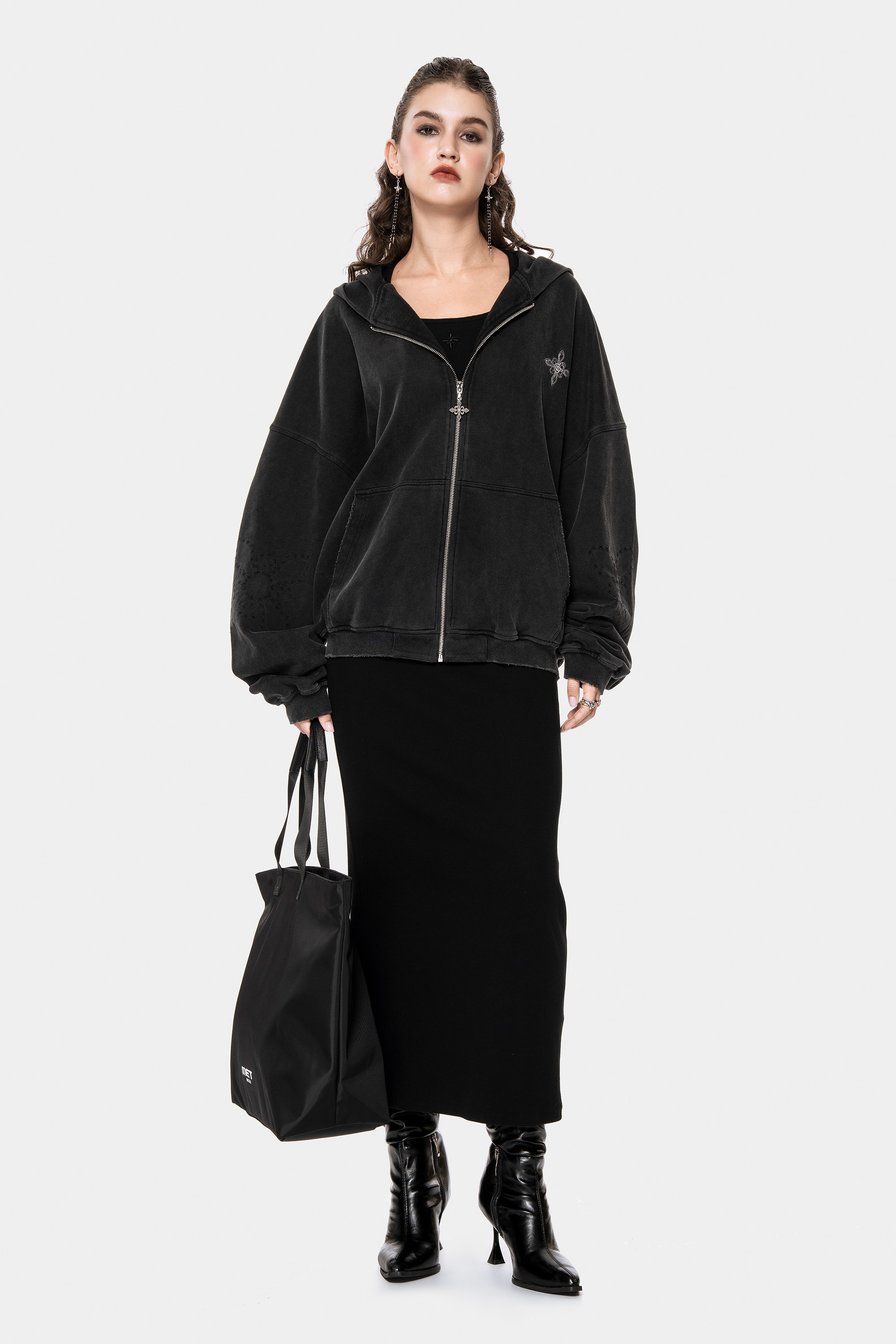 MET Initaly Women's American Retro Hooded Short Jacket