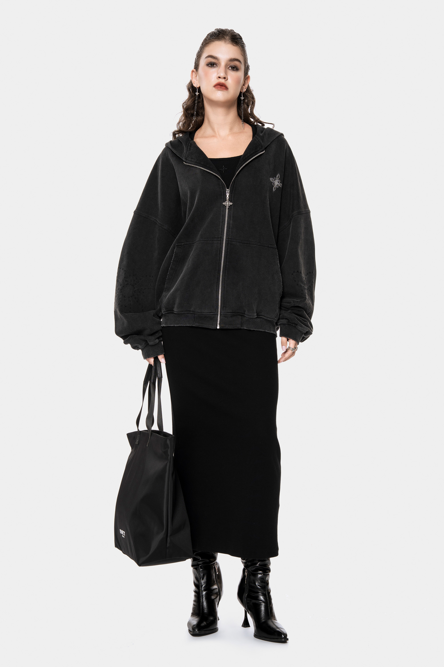 MET Initaly Women's American Retro Hooded Short Jacket