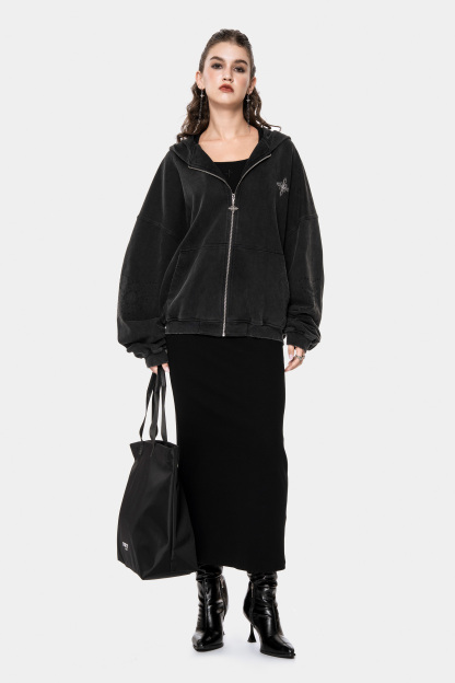 MET Initaly Women's American Retro Hooded Short Jacket