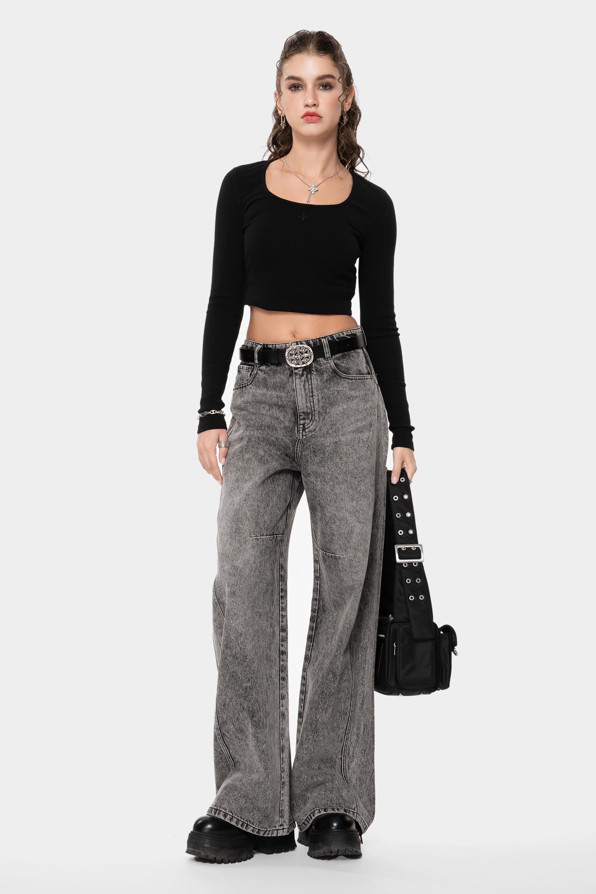 MET Italy Spicy Style Long-Sleeve Cropped Top for Women