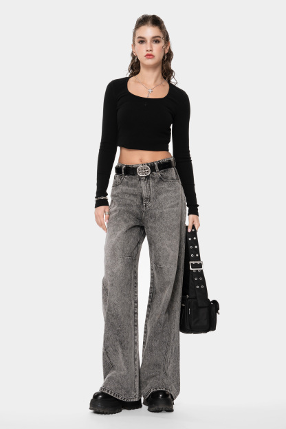 MET Italy Spicy Style Long-Sleeve Cropped Top for Women