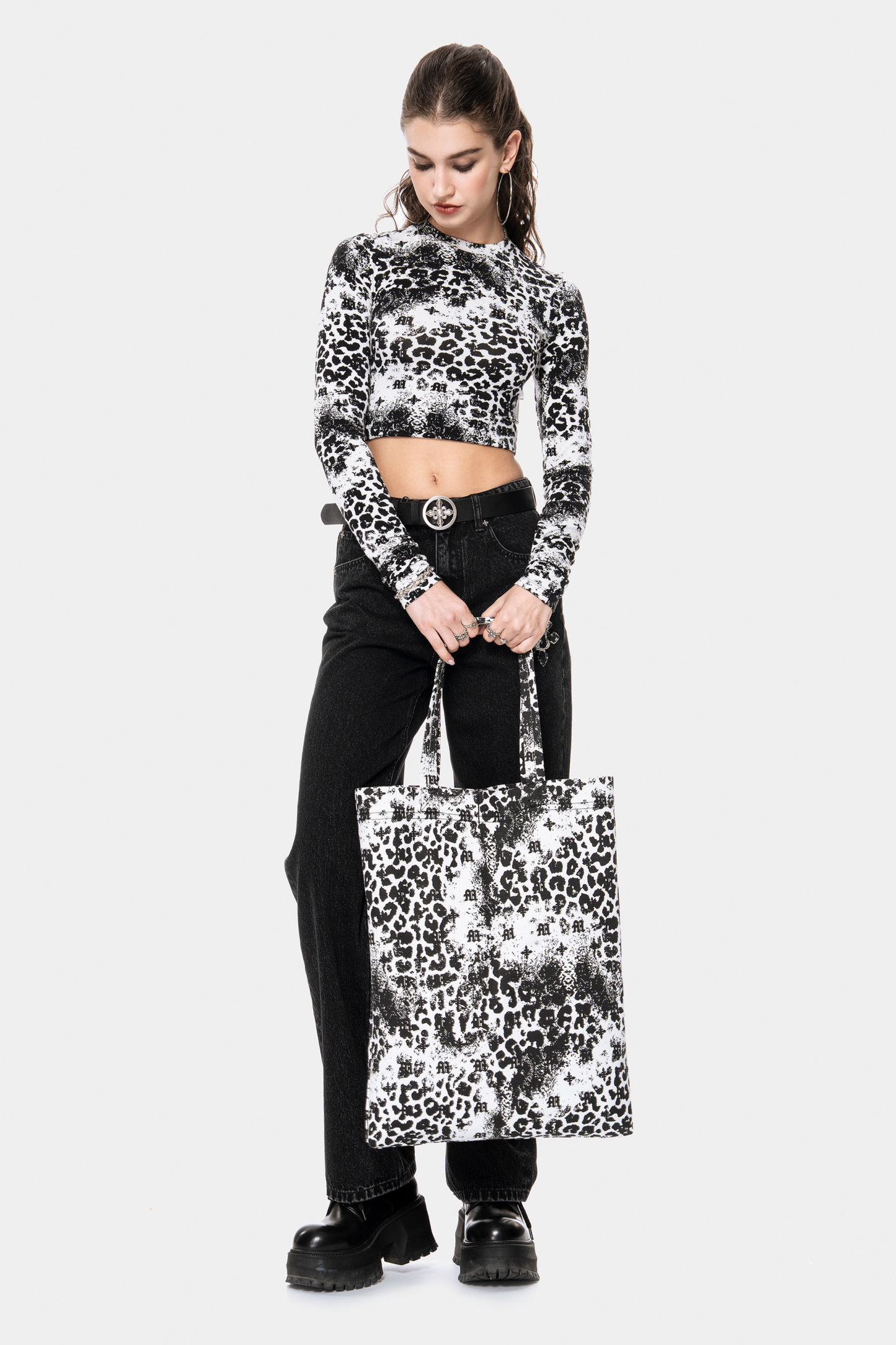 MET Italy Leopard Print Long-Sleeve Women's T-Shirt