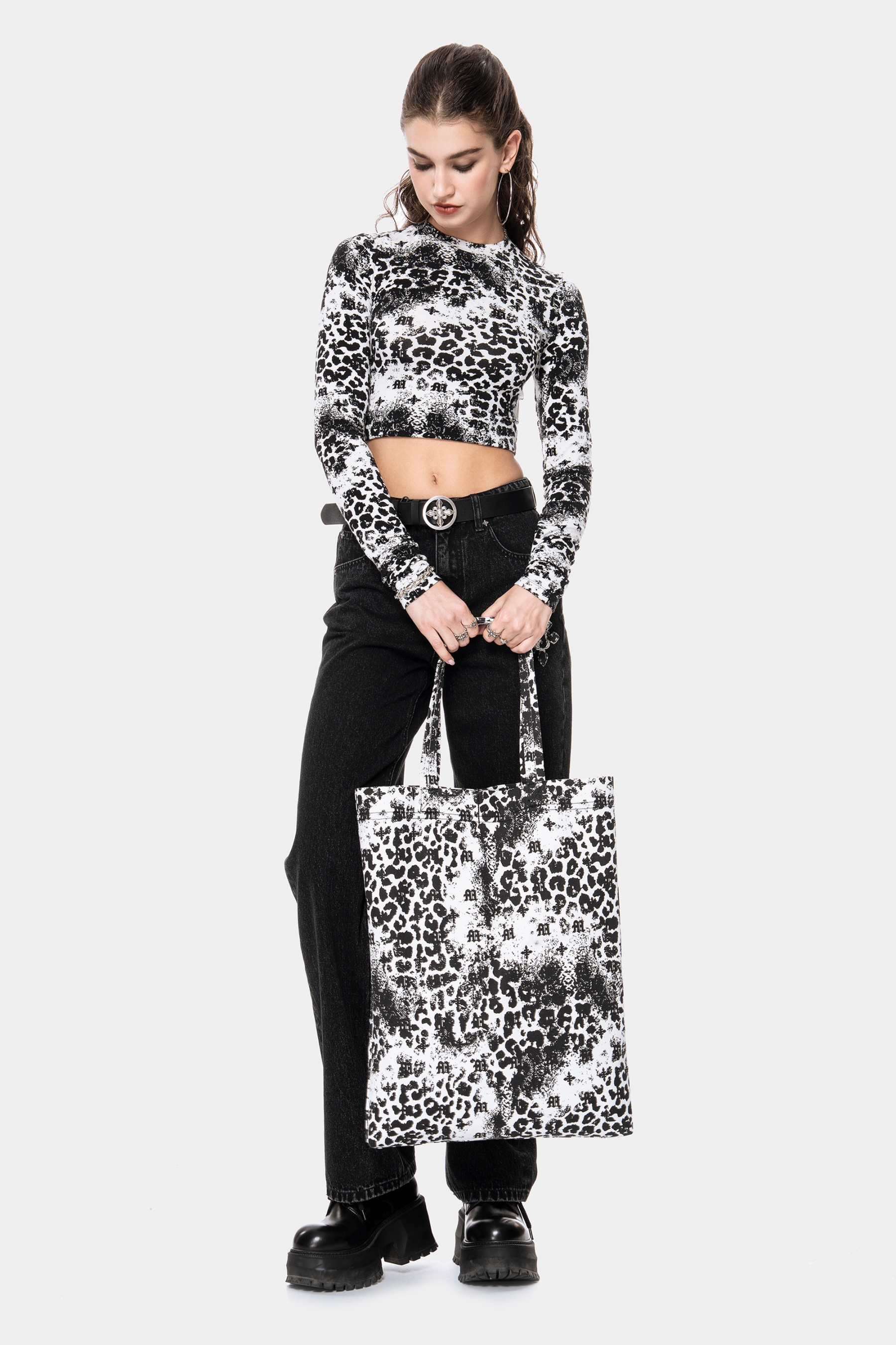 MET Italy Leopard Print Long-Sleeve Women's T-Shirt