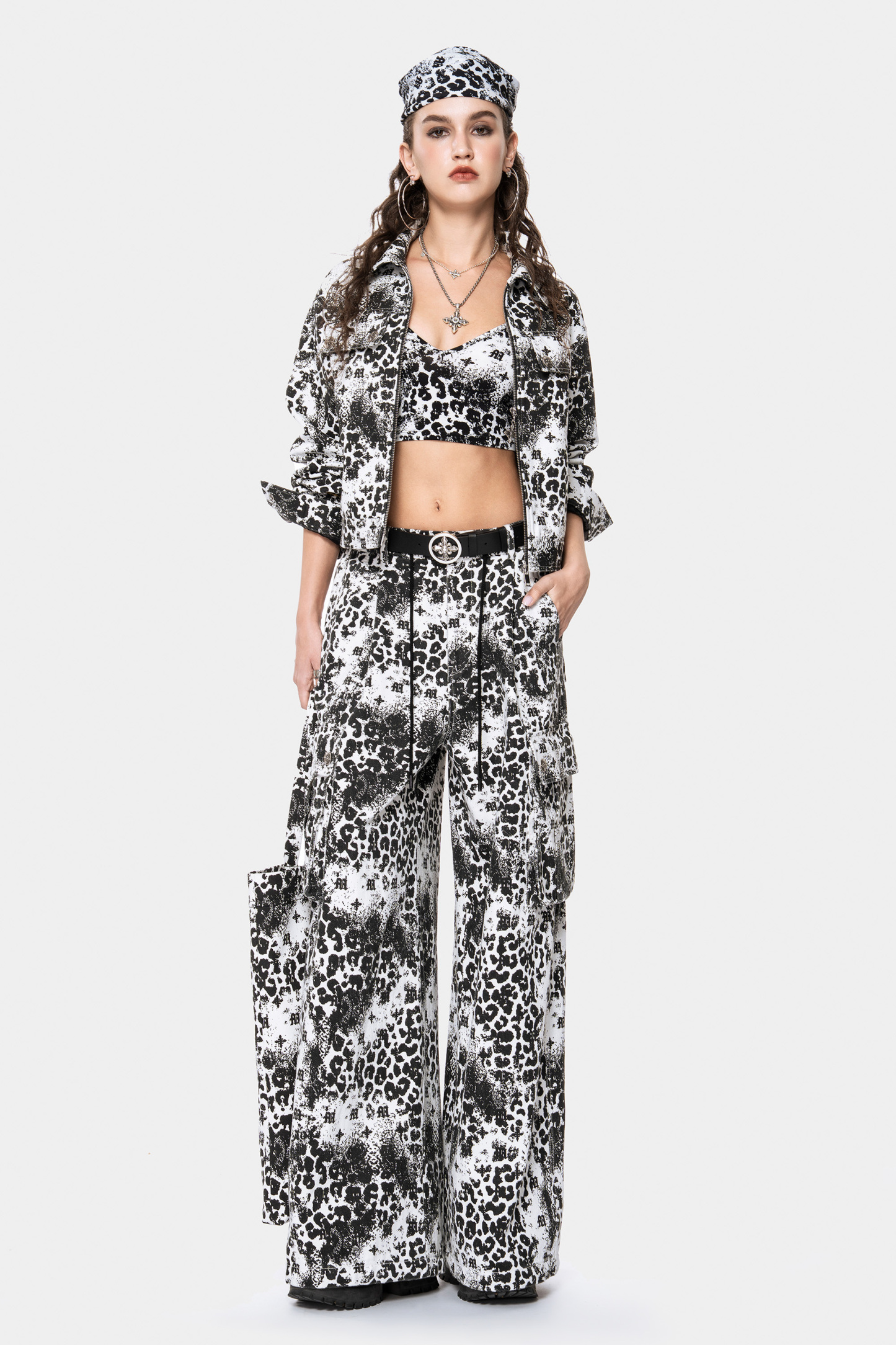 MET Italy Vintage Leopard Print Short Jacket for Women