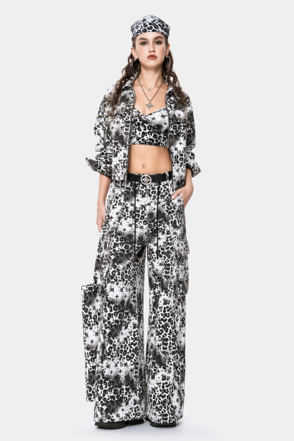 MET Italy Vintage Leopard Print Short Jacket for Women