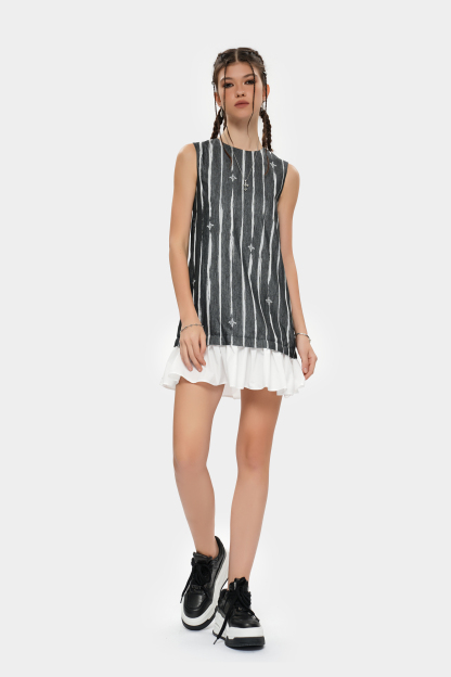 MET initaly Matt retro style sleeveless dress