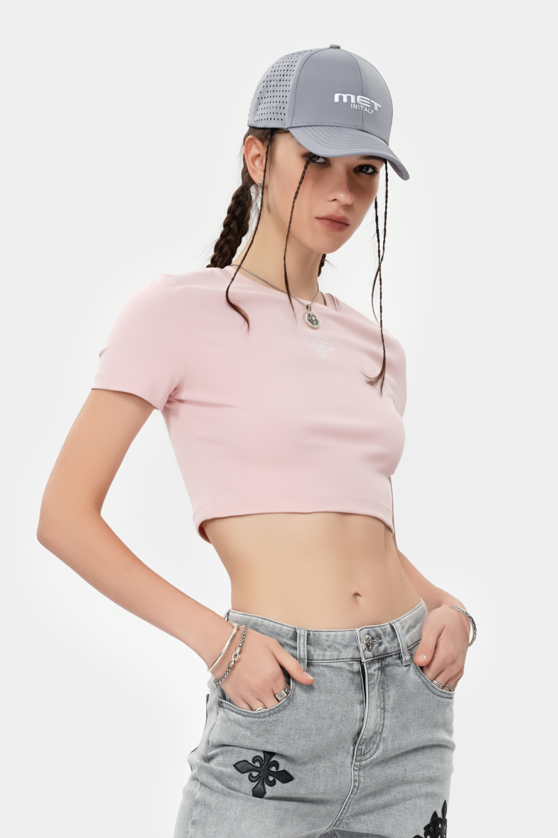 METinitaly Personalized Letter-Printed Baseball Cap