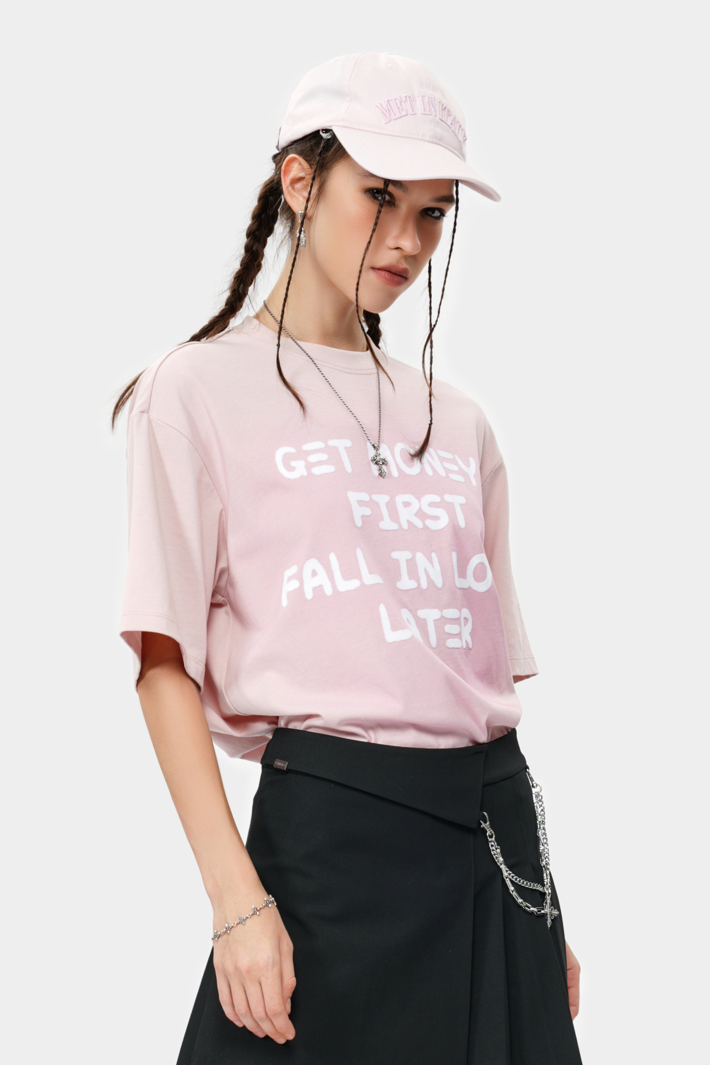 METinitaly Minimalist Letter-Printed Baseball Cap