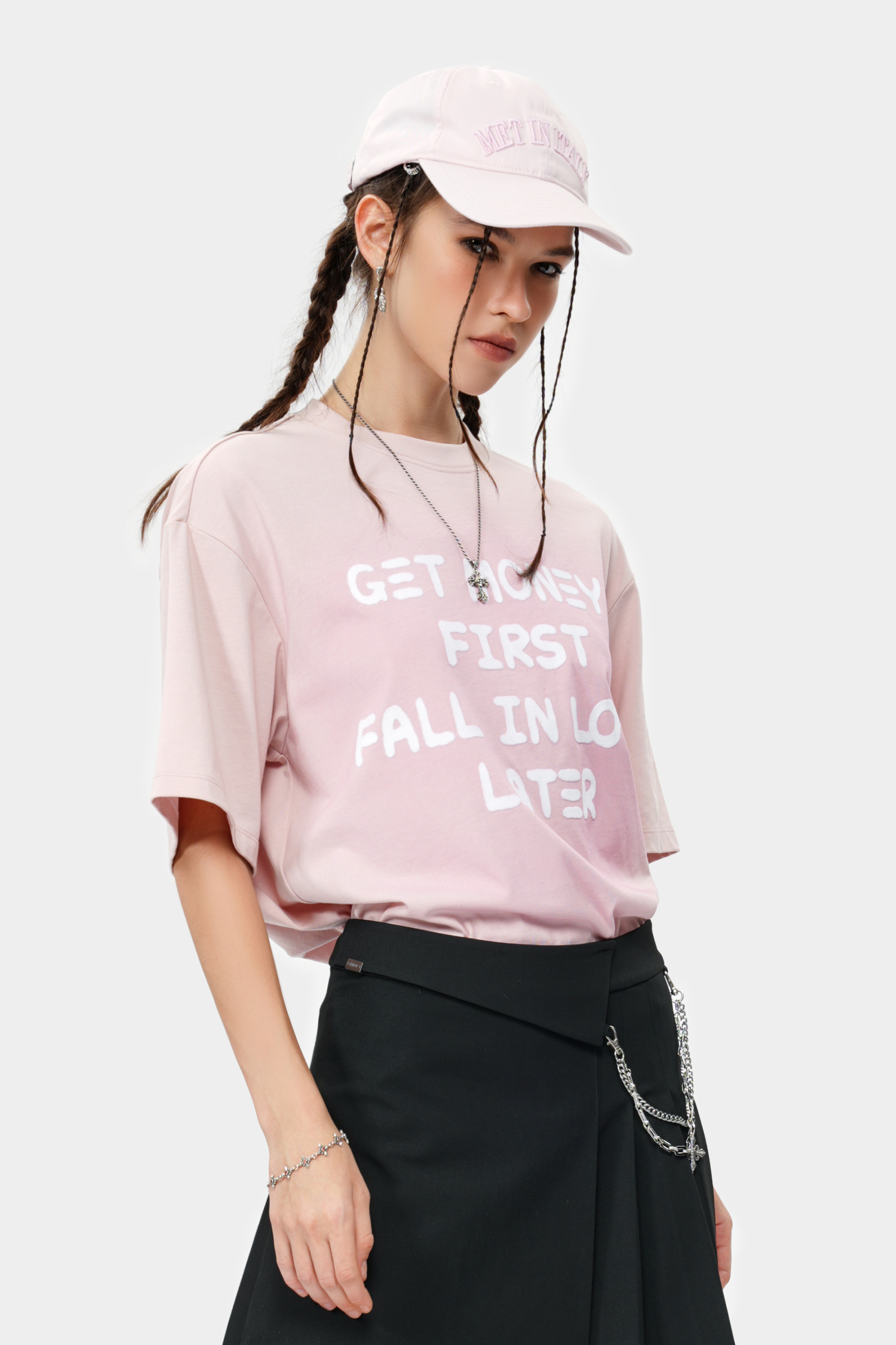 METinitaly Minimalist Letter-Printed Baseball Cap