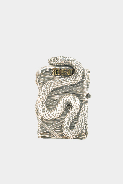 METinitaly Silver Snake Print Lighter