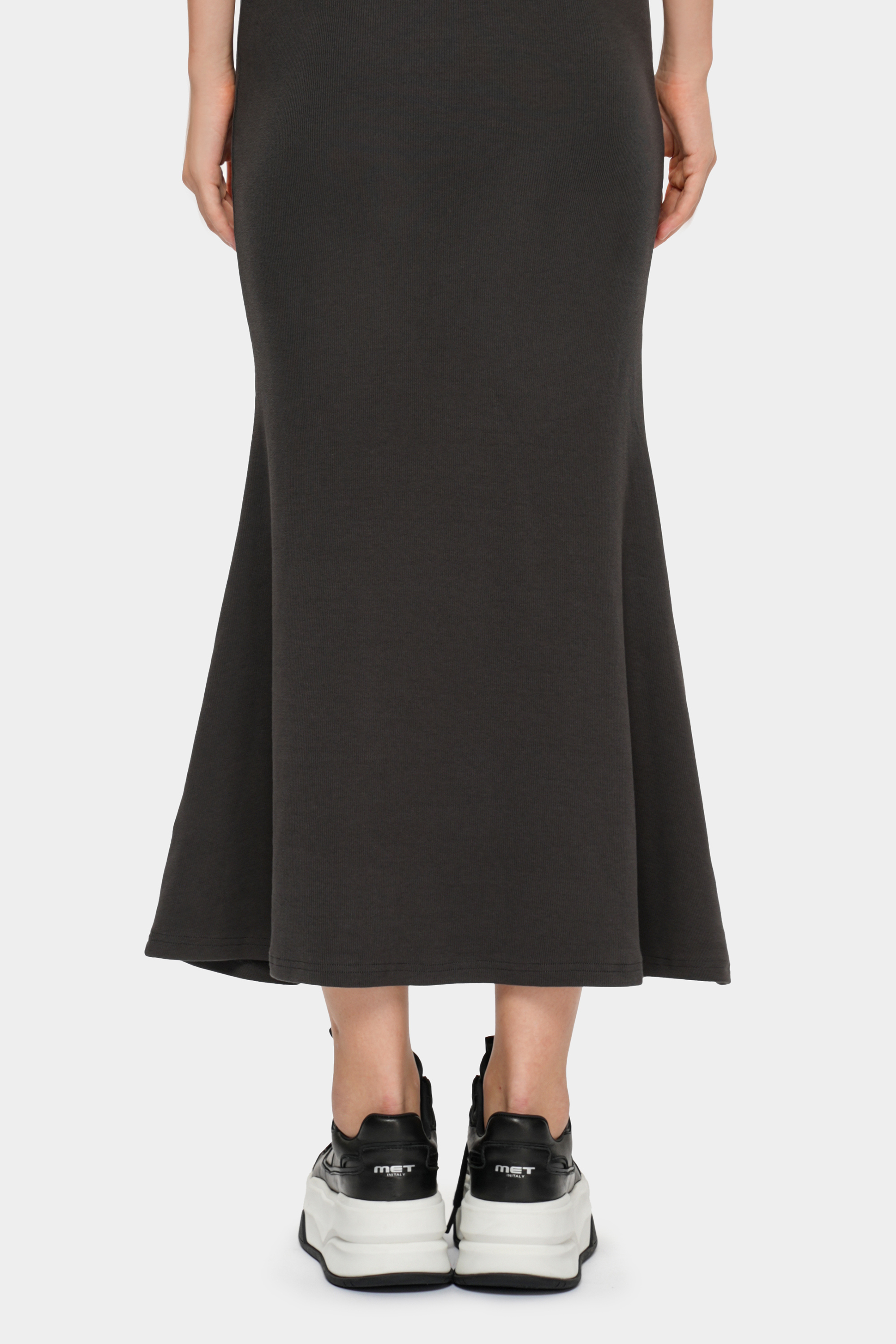 METinitaly Stylish Black Platform Casual Sneakers