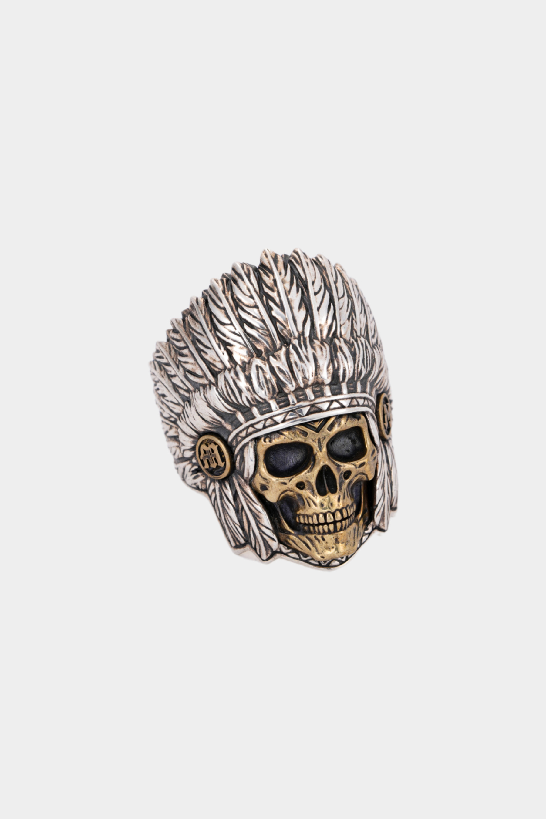 METinitaly Vintage Indian Skull Ring