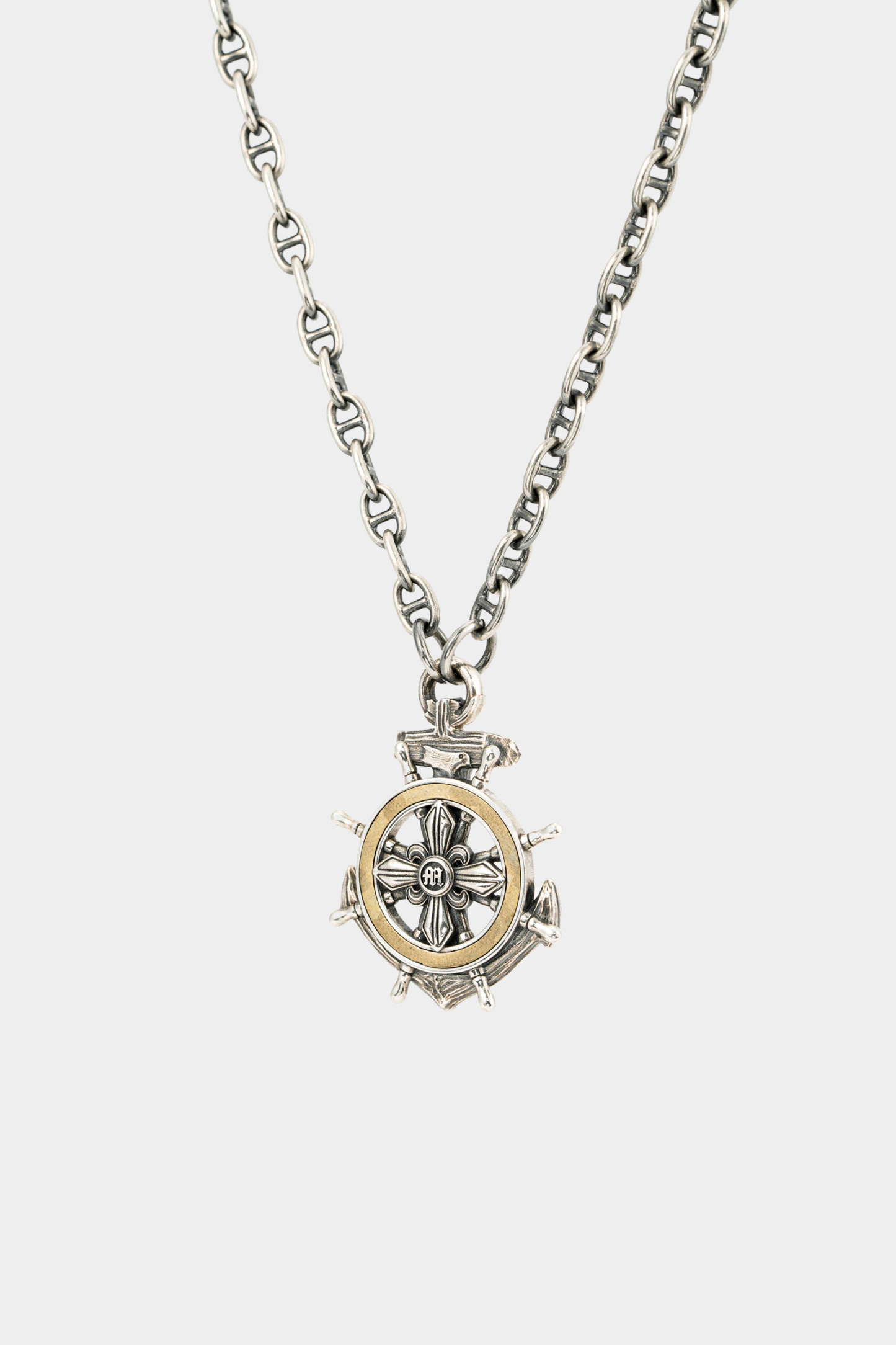 METinitaly High-End Helm Pendant Necklace - Streetwear Hip-Hop Trendy Piece