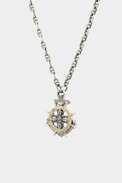 METinitaly High-End Helm Pendant Necklace - Streetwear Hip-Hop Trendy Piece