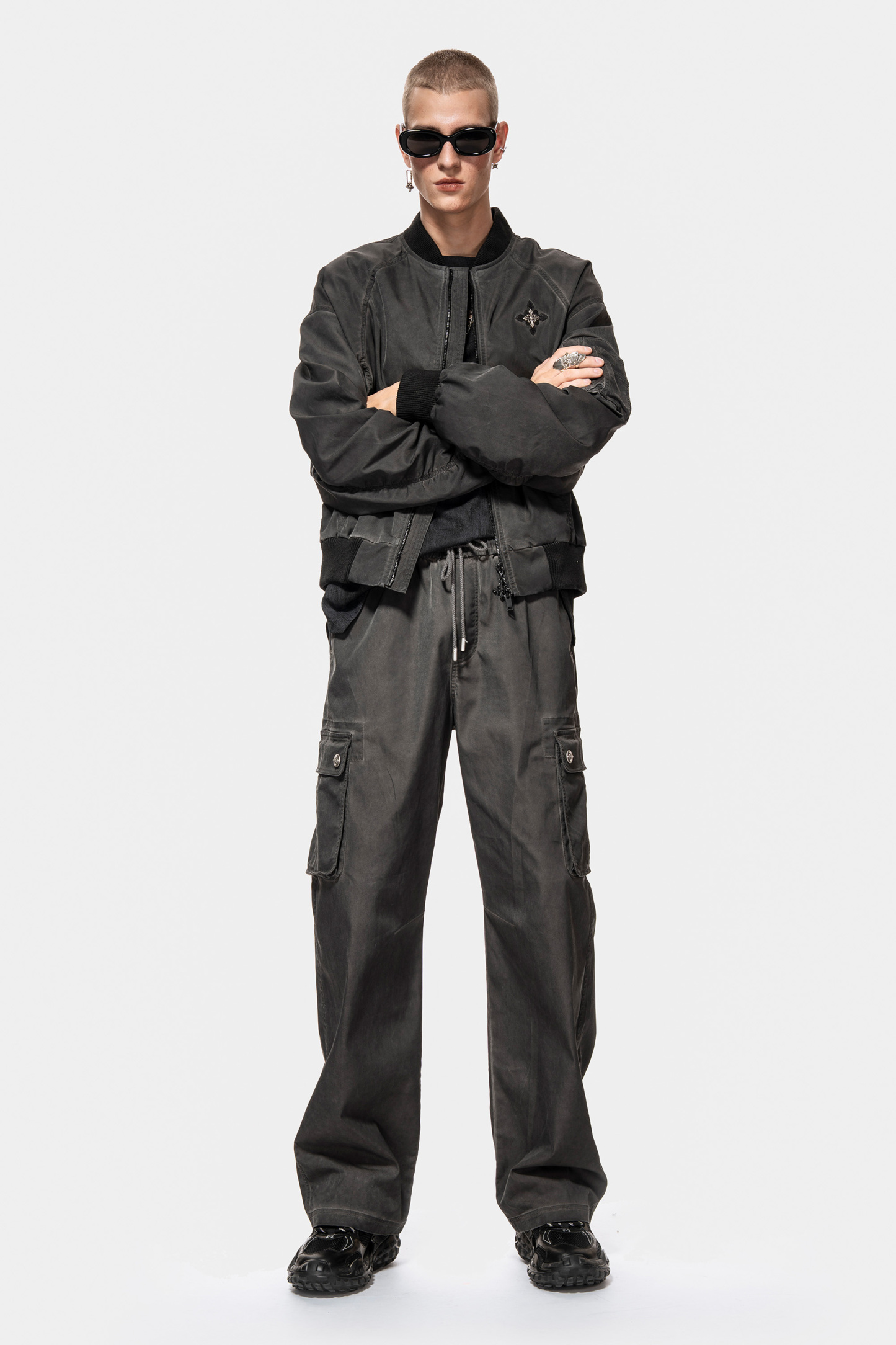 MET in Italy Men's Work Pants Loose Straight-Leg Pants