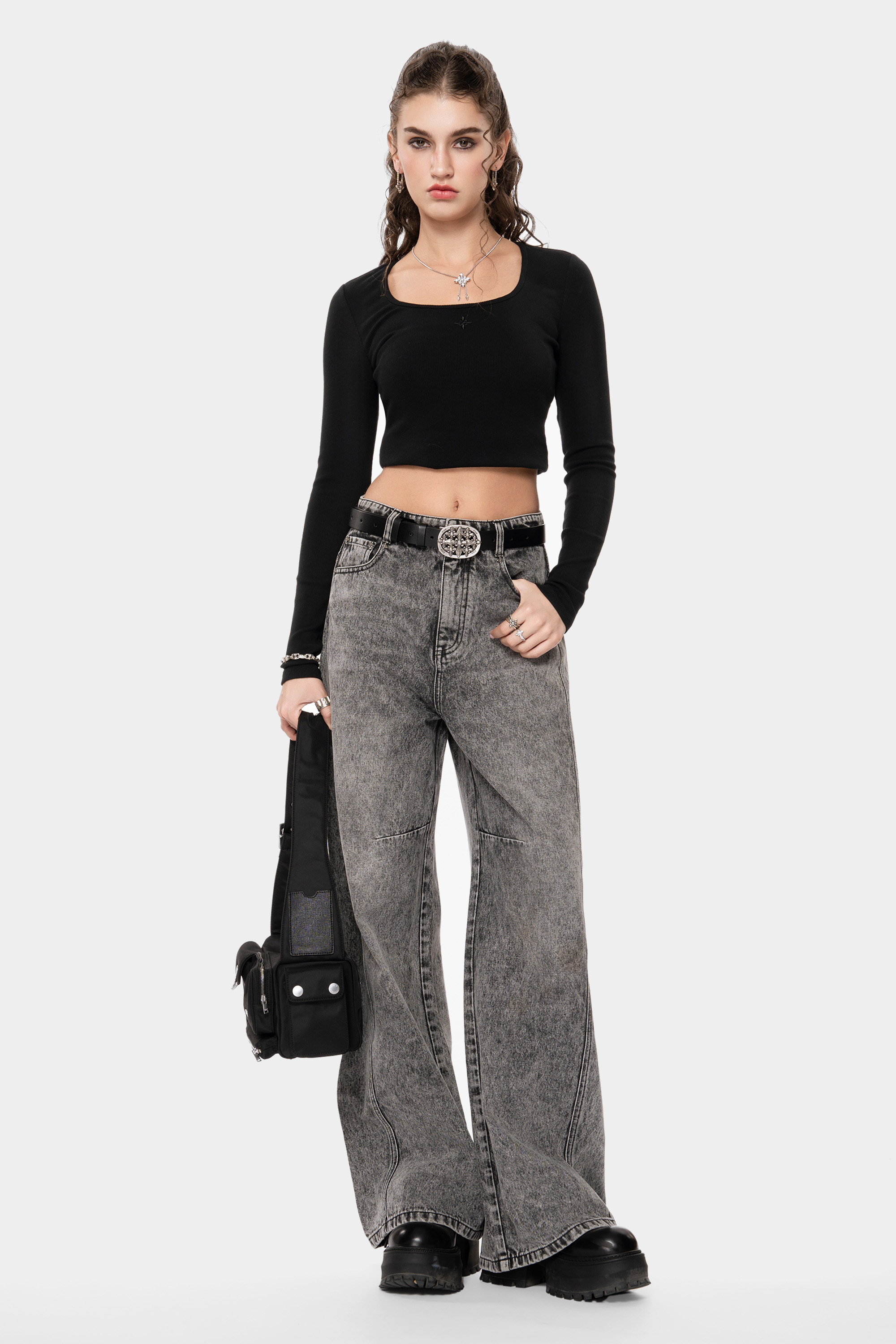 MET Italy Spicy Style Long-Sleeve Cropped Top for Women