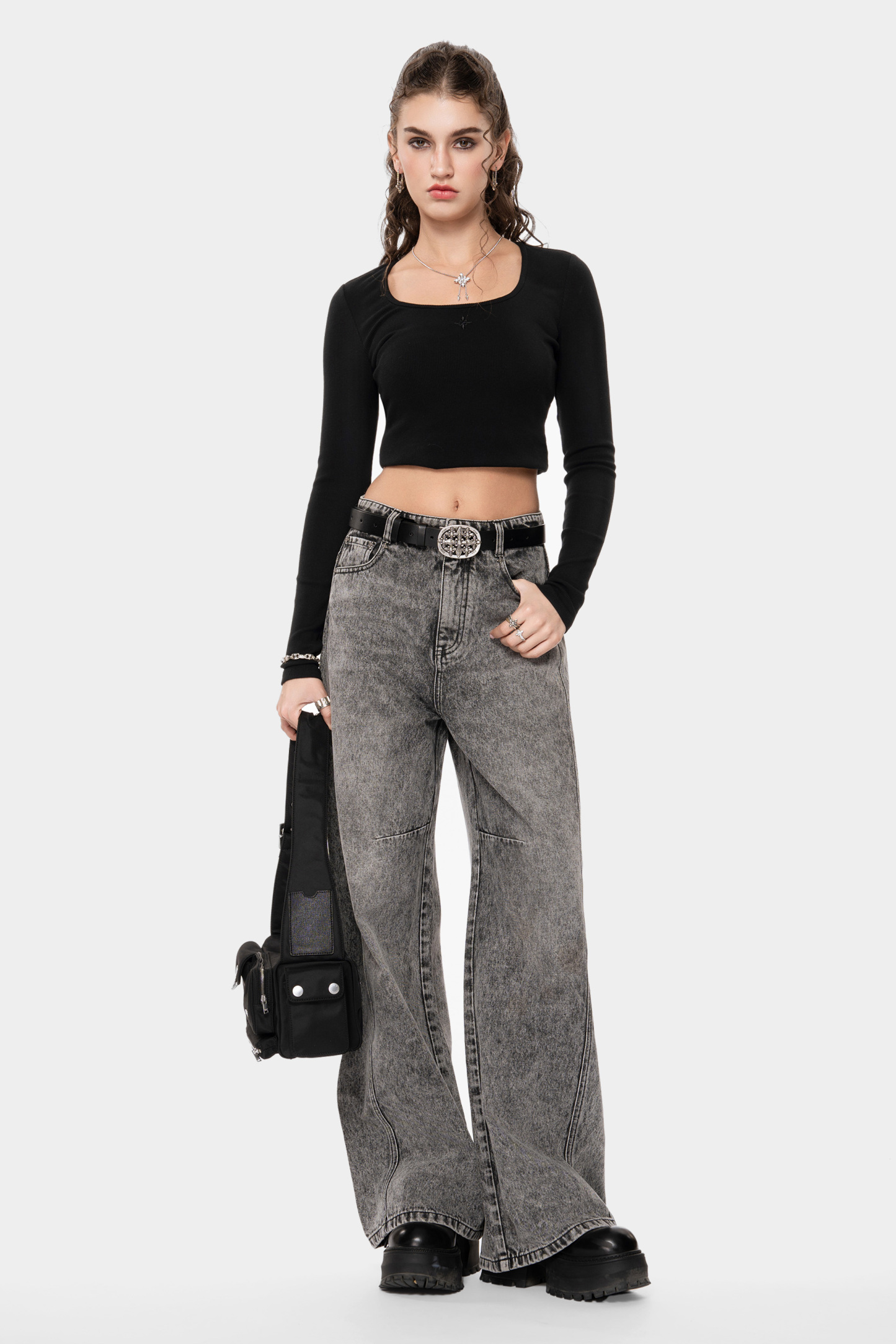 MET Italy Spicy Style Long-Sleeve Cropped Top for Women