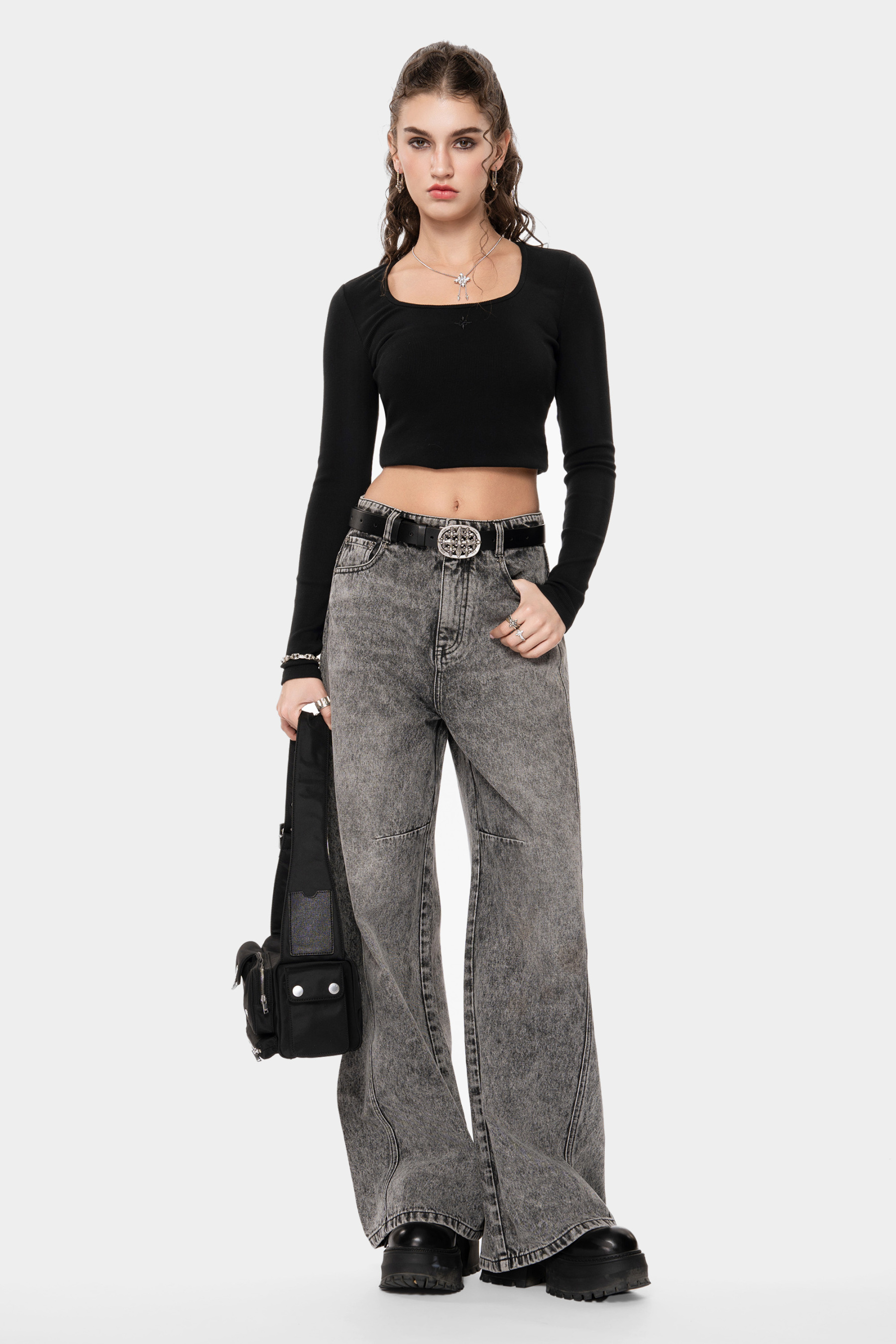 MET Italy Spicy Style Long-Sleeve Cropped Top for Women