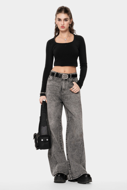 MET Italy Spicy Style Long-Sleeve Cropped Top for Women