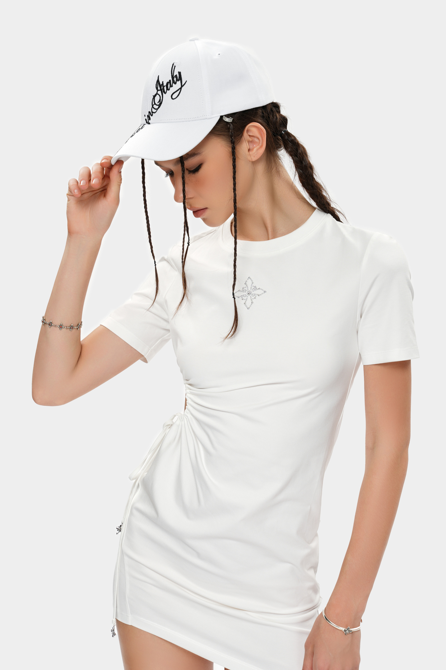 METinitaly Trendy Brand Baseball Cap with English Prints