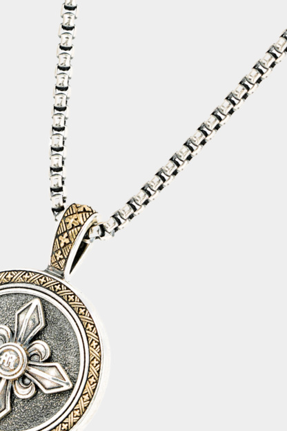 METinitaly Punk Compass Designer Pendant Necklace 