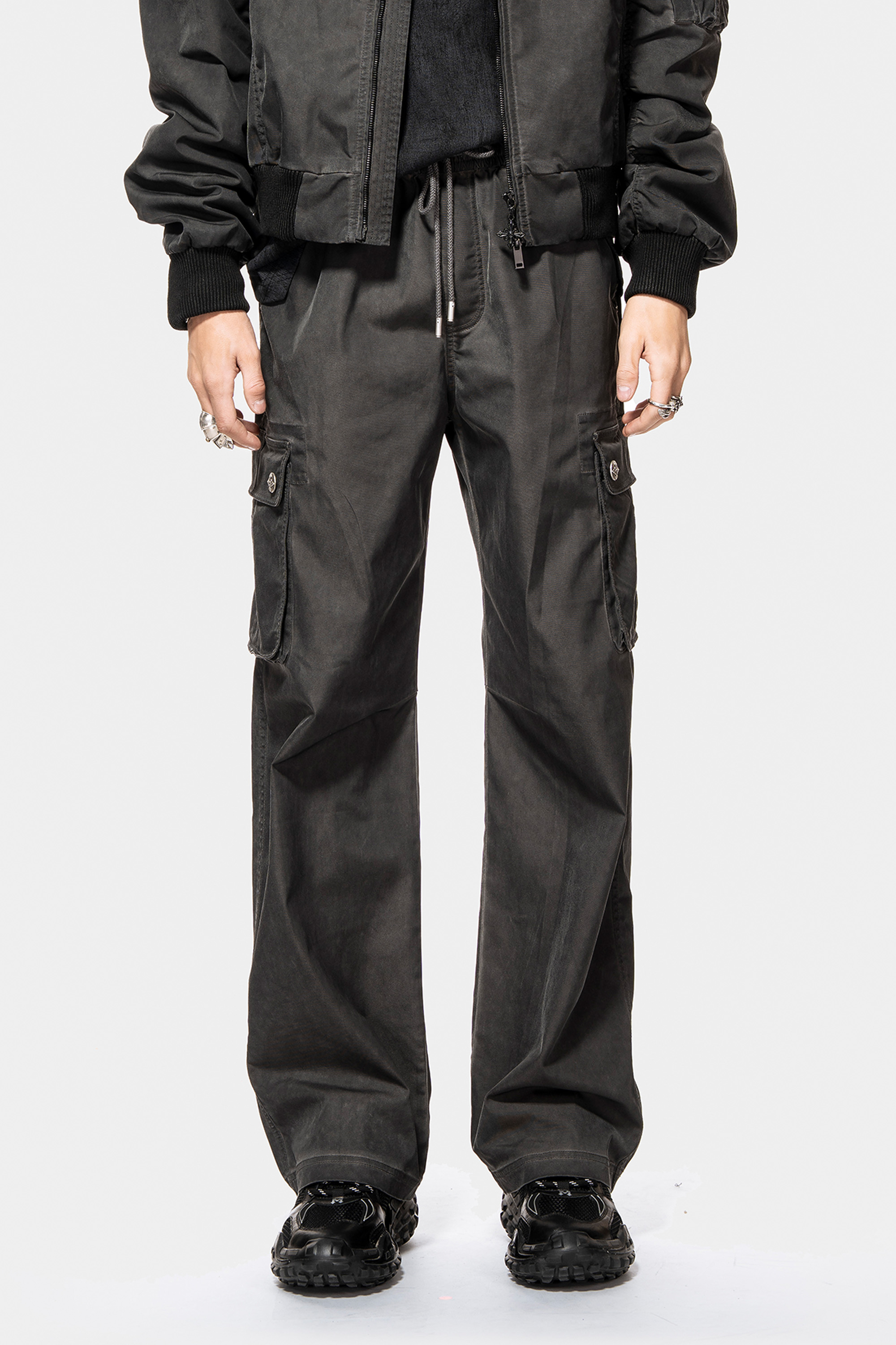 MET in Italy Men's Work Pants Loose Straight-Leg Pants