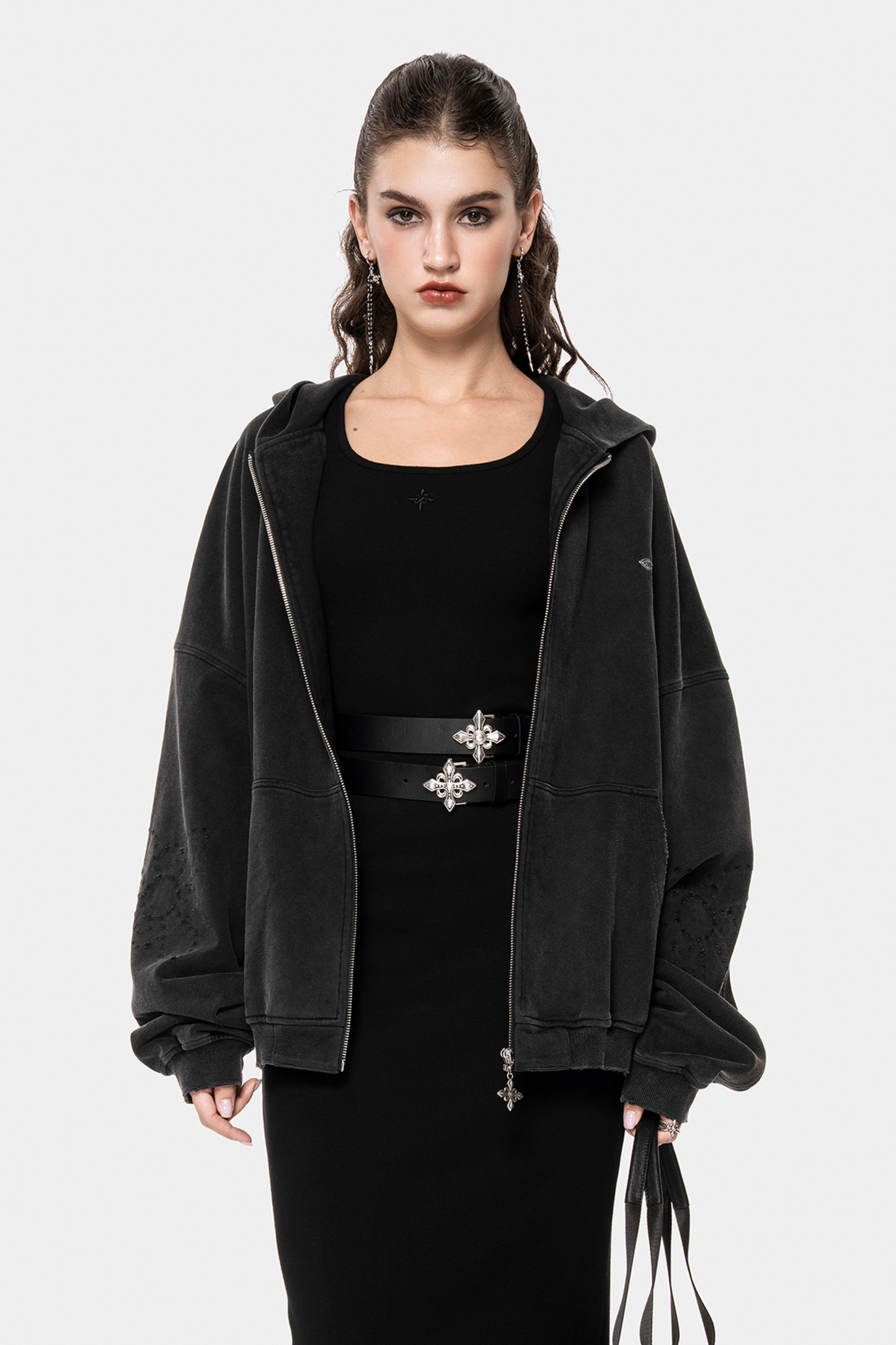 MET Initaly Women's American Retro Hooded Short Jacket