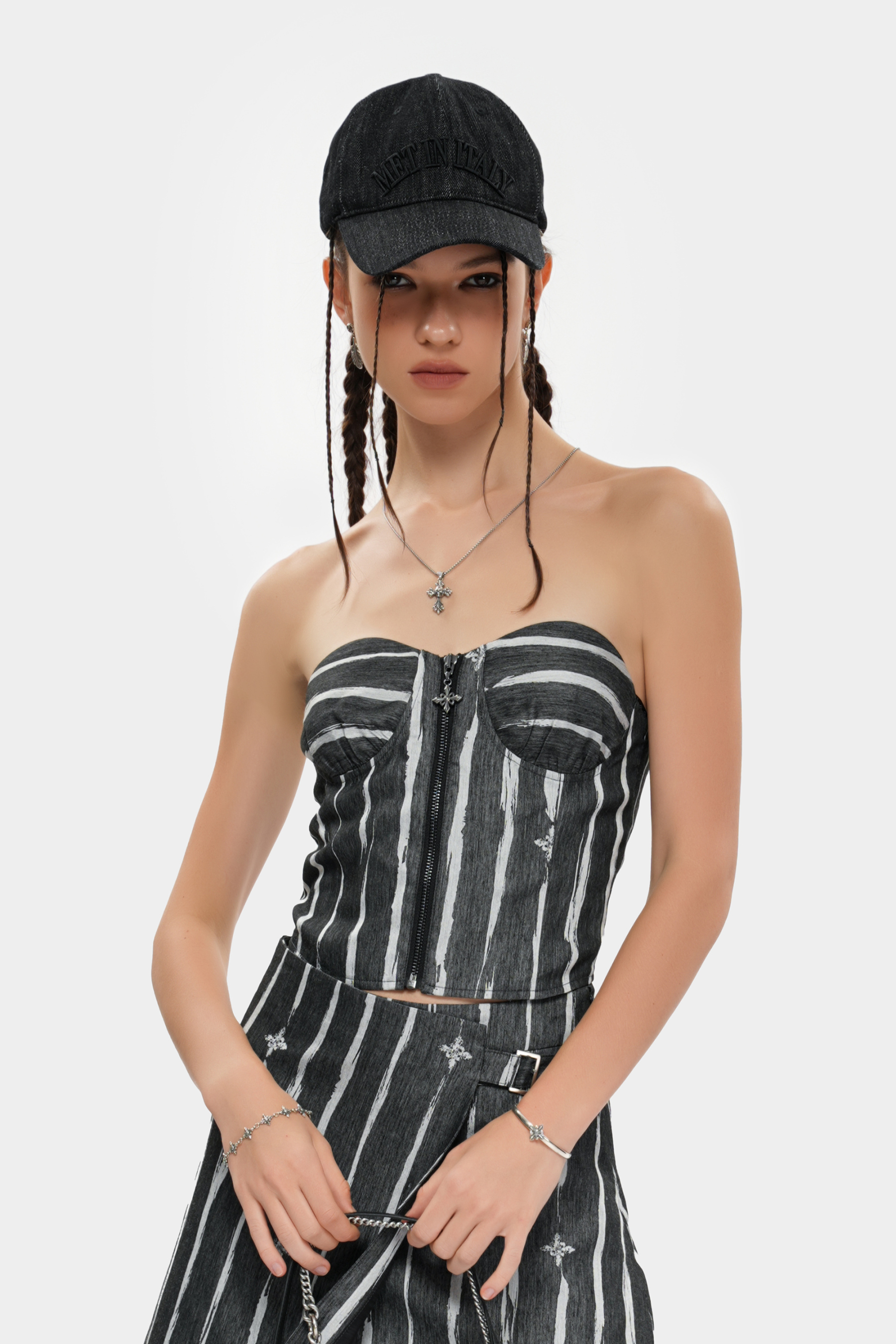 METinitaly Minimalist Letter-Printed Baseball Cap