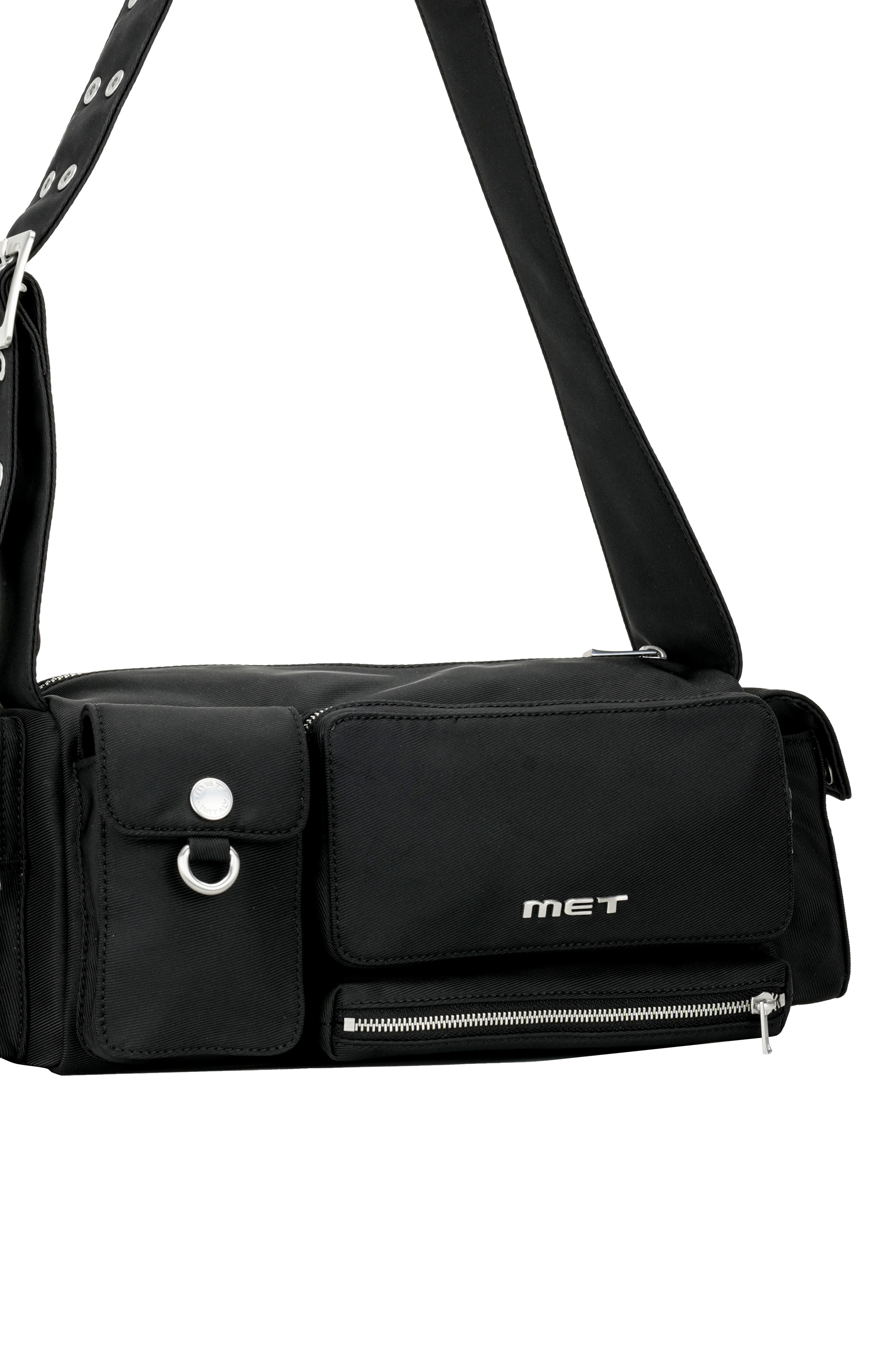 METinitaly Multi-Pocket Motorcycle-Style Underarm Bag