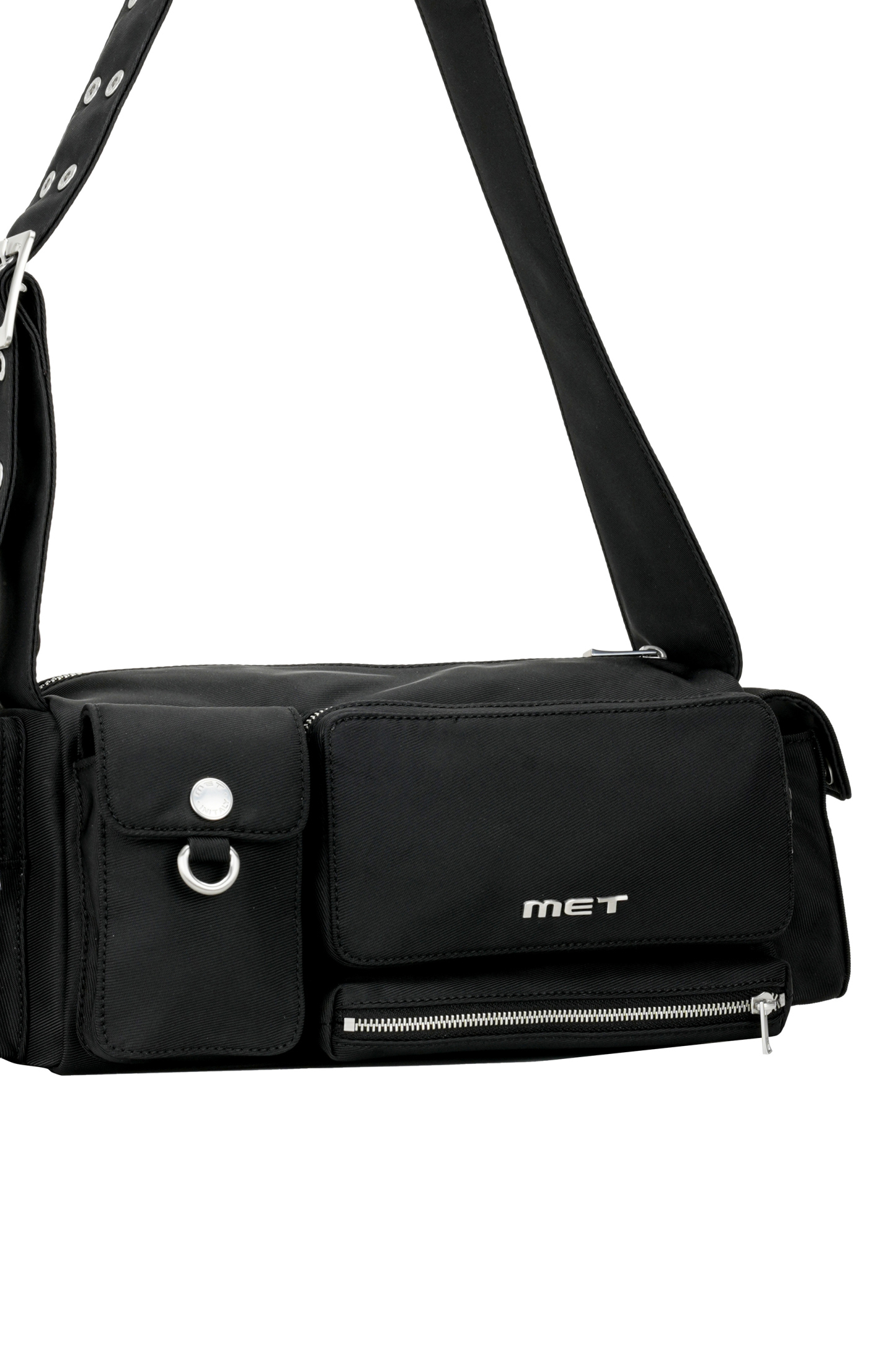 METinitaly Multi-Pocket Motorcycle-Style Underarm Bag