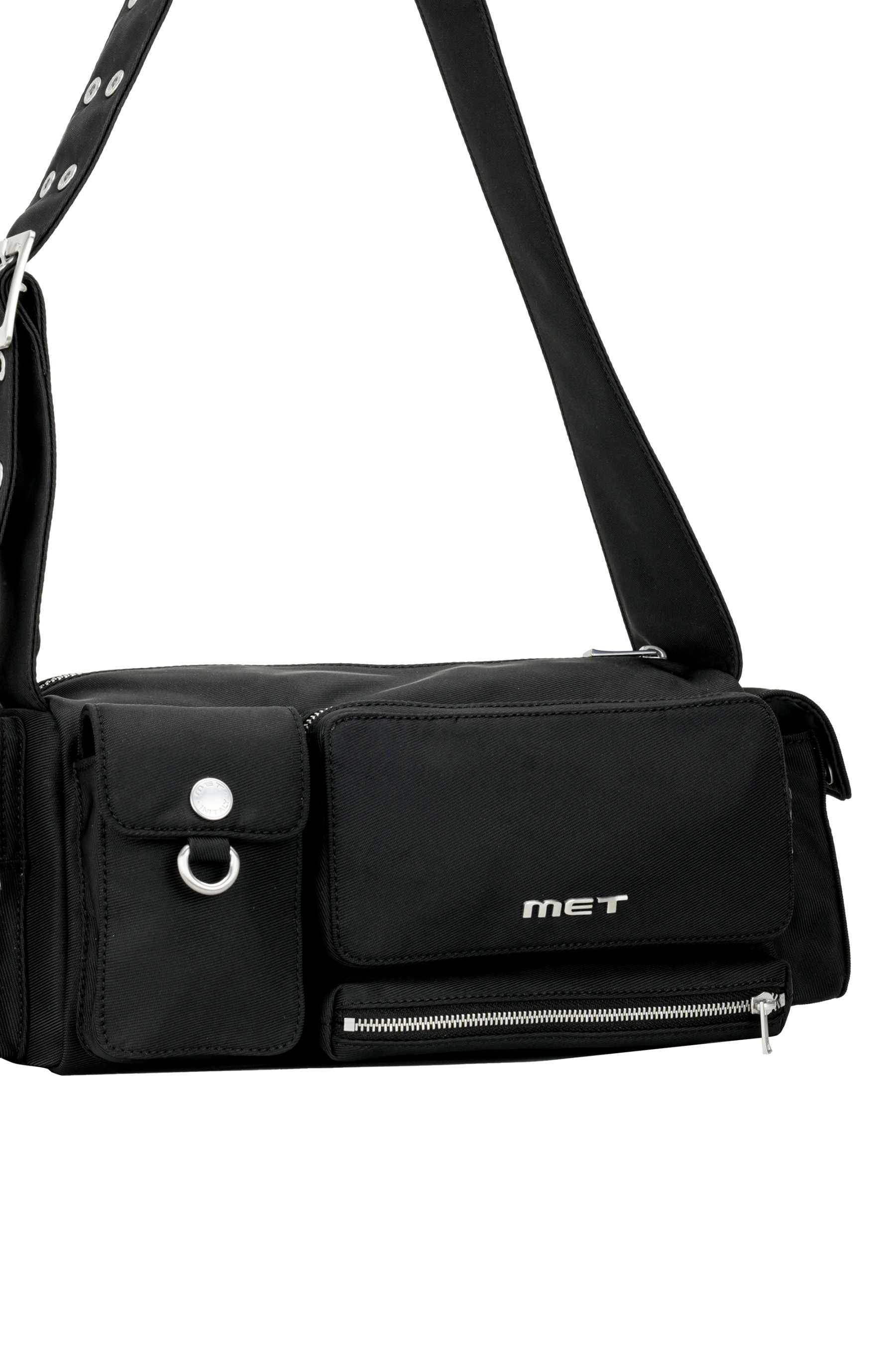 METinitaly Multi-Pocket Motorcycle-Style Underarm Bag