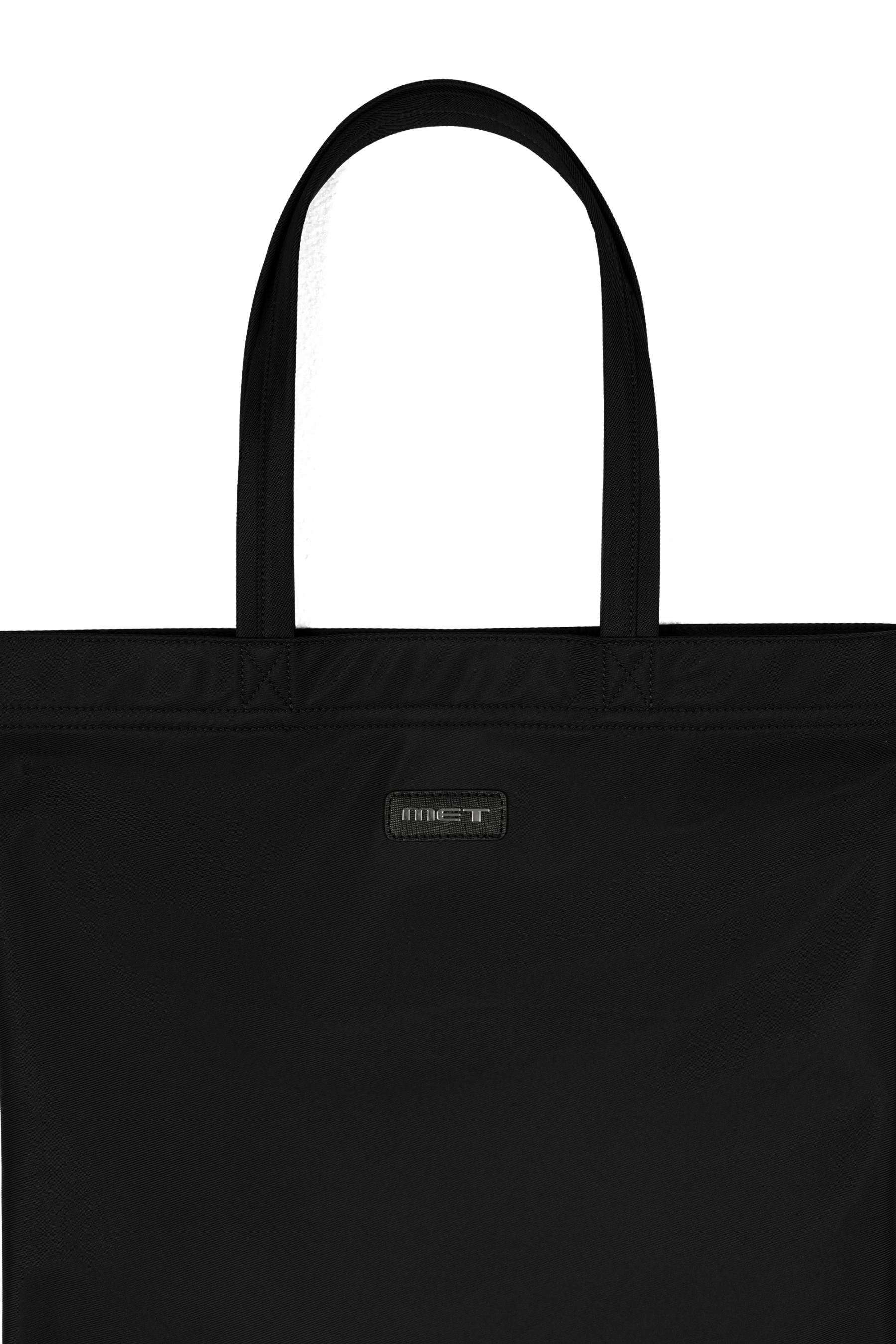 METinitaly Large-Capacity Letter-Printed Canvas Tote Bag
