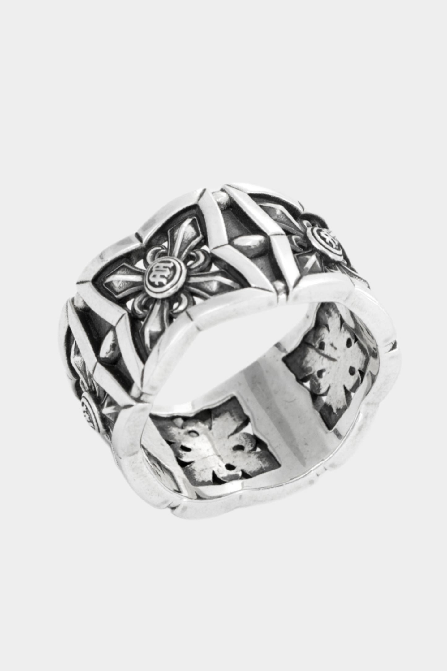 METinitaly Vintage Square Cross Ring