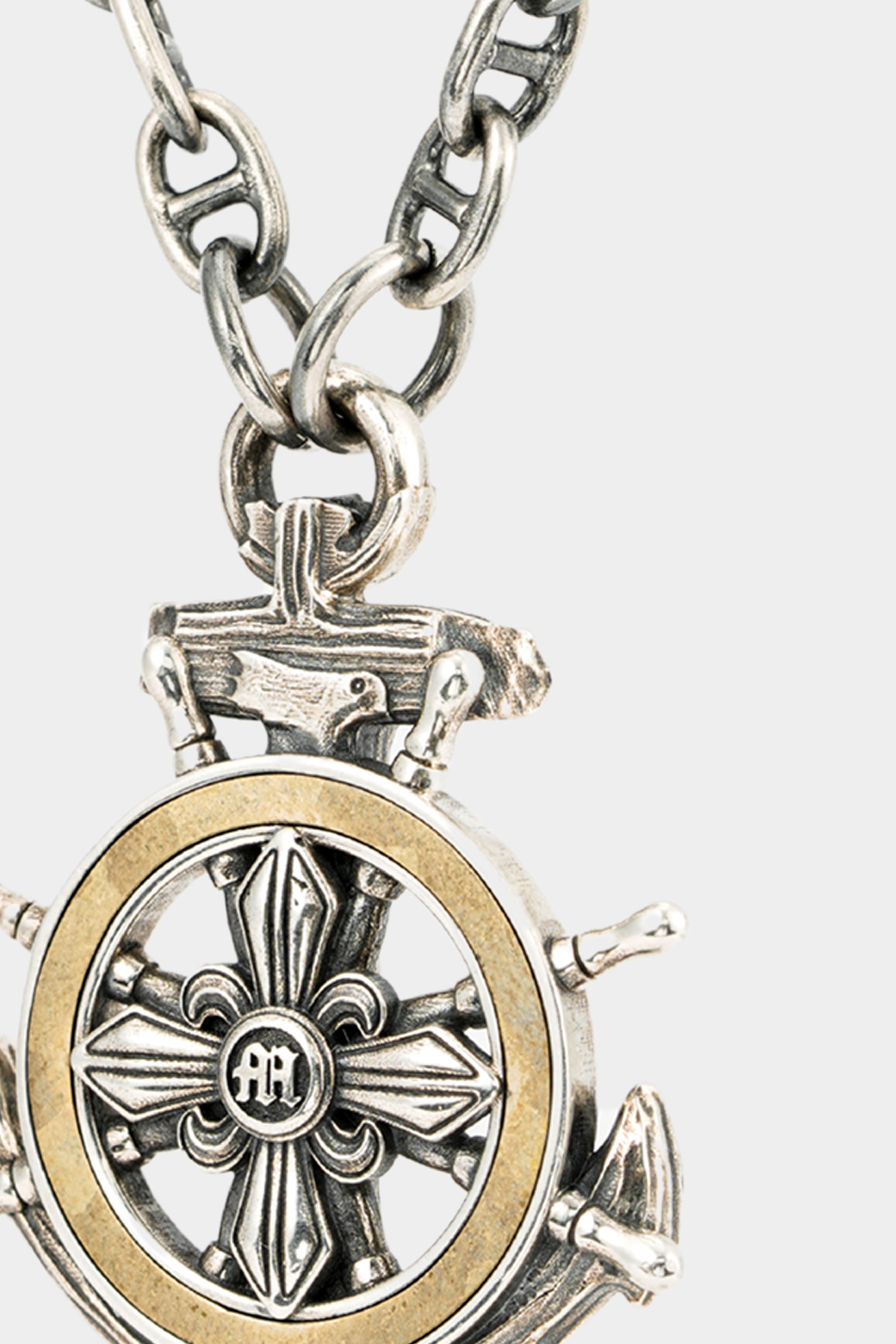 METinitaly High-End Helm Pendant Necklace - Streetwear Hip-Hop Trendy Piece