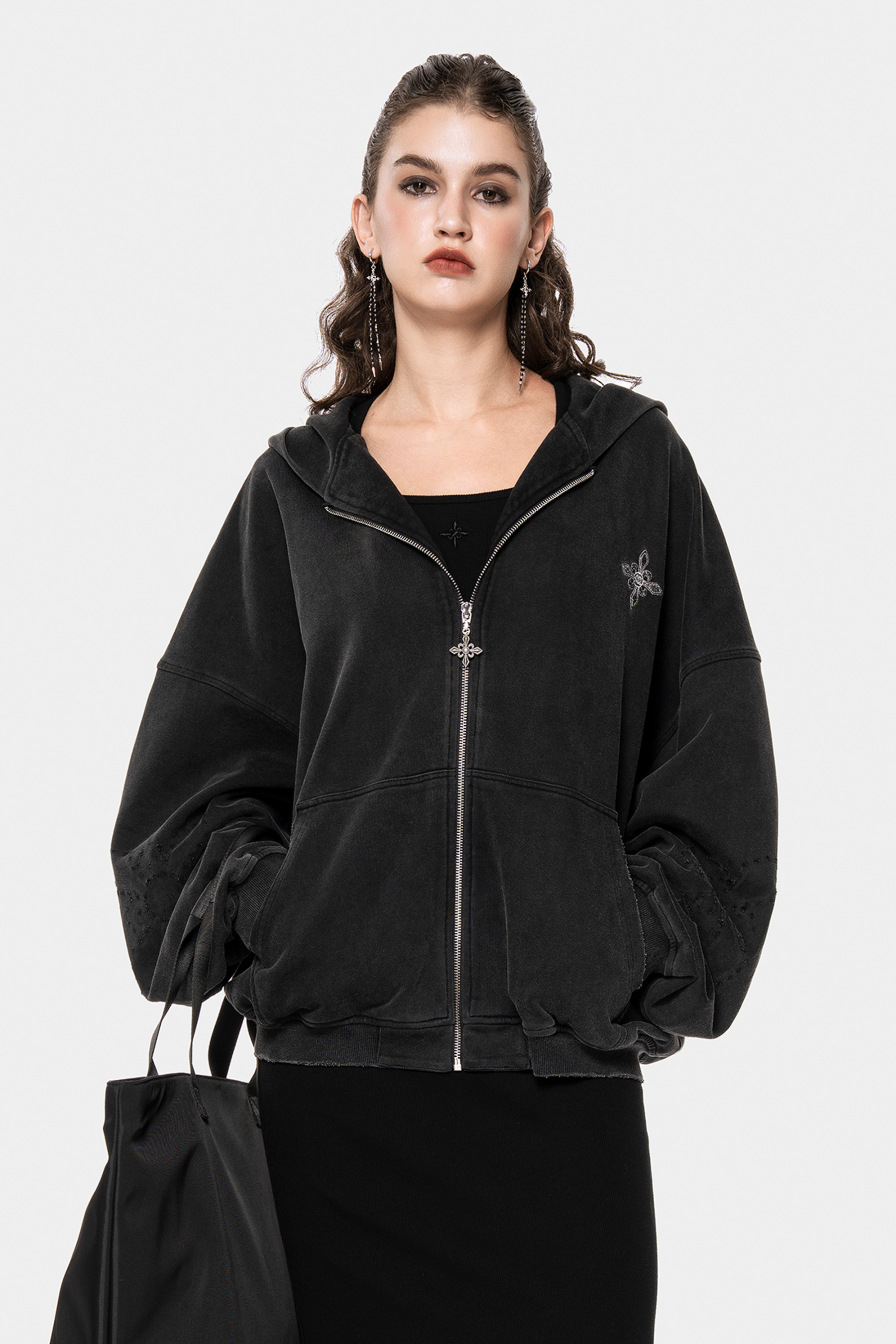 MET Initaly Women's American Retro Hooded Short Jacket