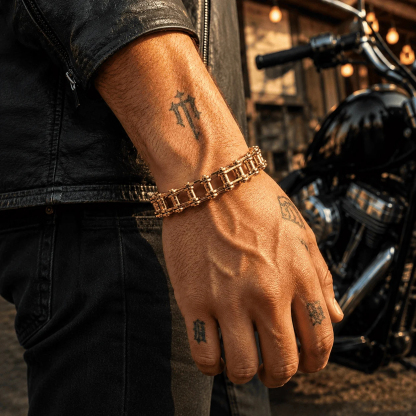 🏍️ Motorcycle Chain Link Bracelet