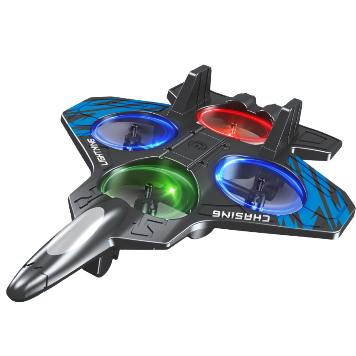 🎅 🎄 CHRISTMAS SALE 50% OFF -Foam Drone RC Airplane for Kids and Beginners, Remote Control Plane Fighter Jet with LED Light, Auto Hovering, 360° Flip and 2 Batteries (30 Mins)