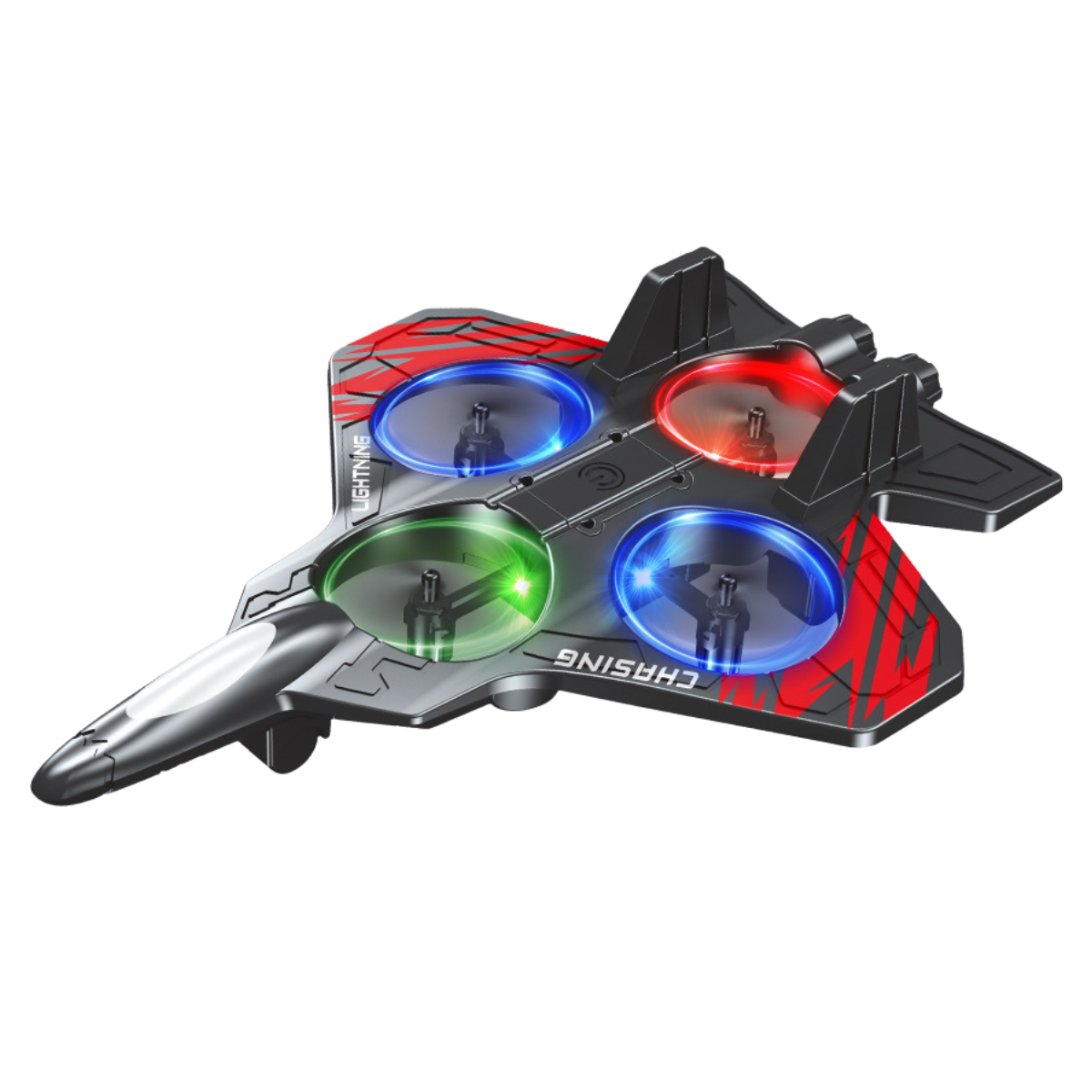 🎅 🎄 CHRISTMAS SALE 50% OFF -Foam Drone RC Airplane for Kids and Beginners, Remote Control Plane Fighter Jet with LED Light, Auto Hovering, 360° Flip and 2 Batteries (30 Mins)