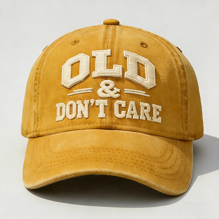 🧢2026 New Year Hot Sale 57% OFF 🔥Vintage Distressed"OLD & DON’T CARE"Cap