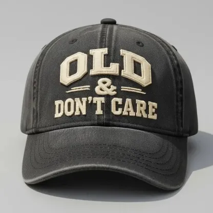 🧢2026 New Year Hot Sale 57% OFF 🔥Vintage Distressed"OLD & DON’T CARE"Cap