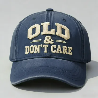 🧢2026 New Year Hot Sale 57% OFF 🔥Vintage Distressed"OLD & DON’T CARE"Cap