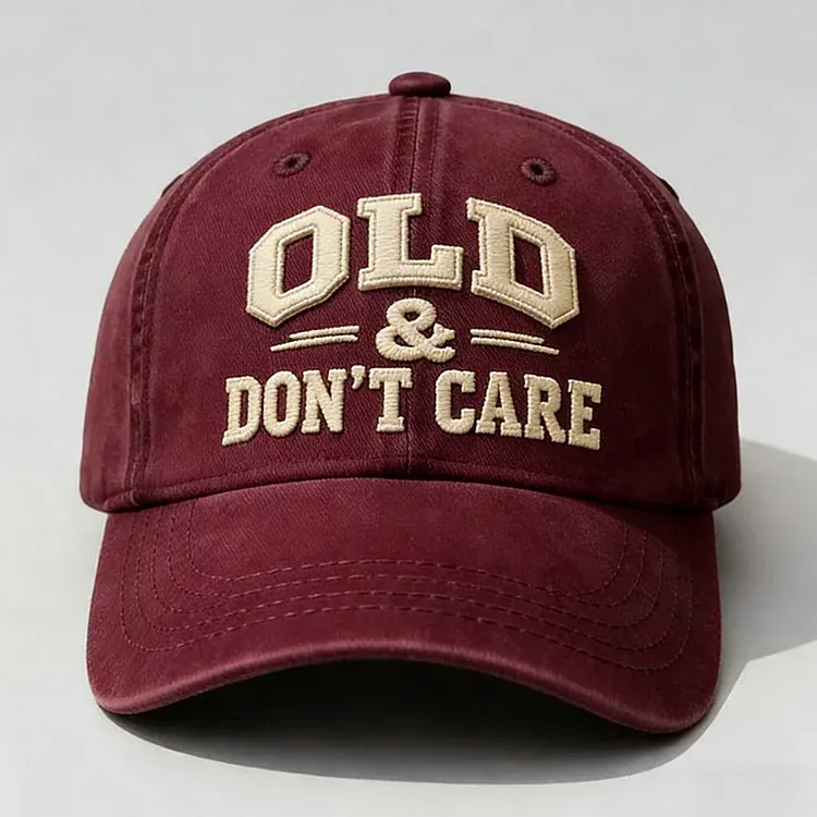 🧢2026 New Year Hot Sale 57% OFF 🔥Vintage Distressed"OLD & DON’T CARE"Cap