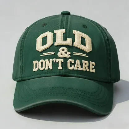 🧢2026 New Year Hot Sale 57% OFF 🔥Vintage Distressed"OLD & DON’T CARE"Cap
