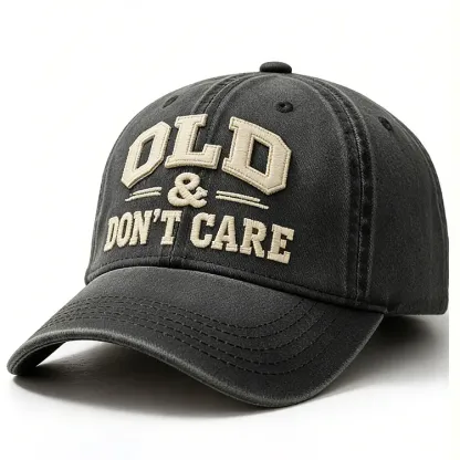 🧢2026 New Year Hot Sale 57% OFF 🔥Vintage Distressed"OLD & DON’T CARE"Cap