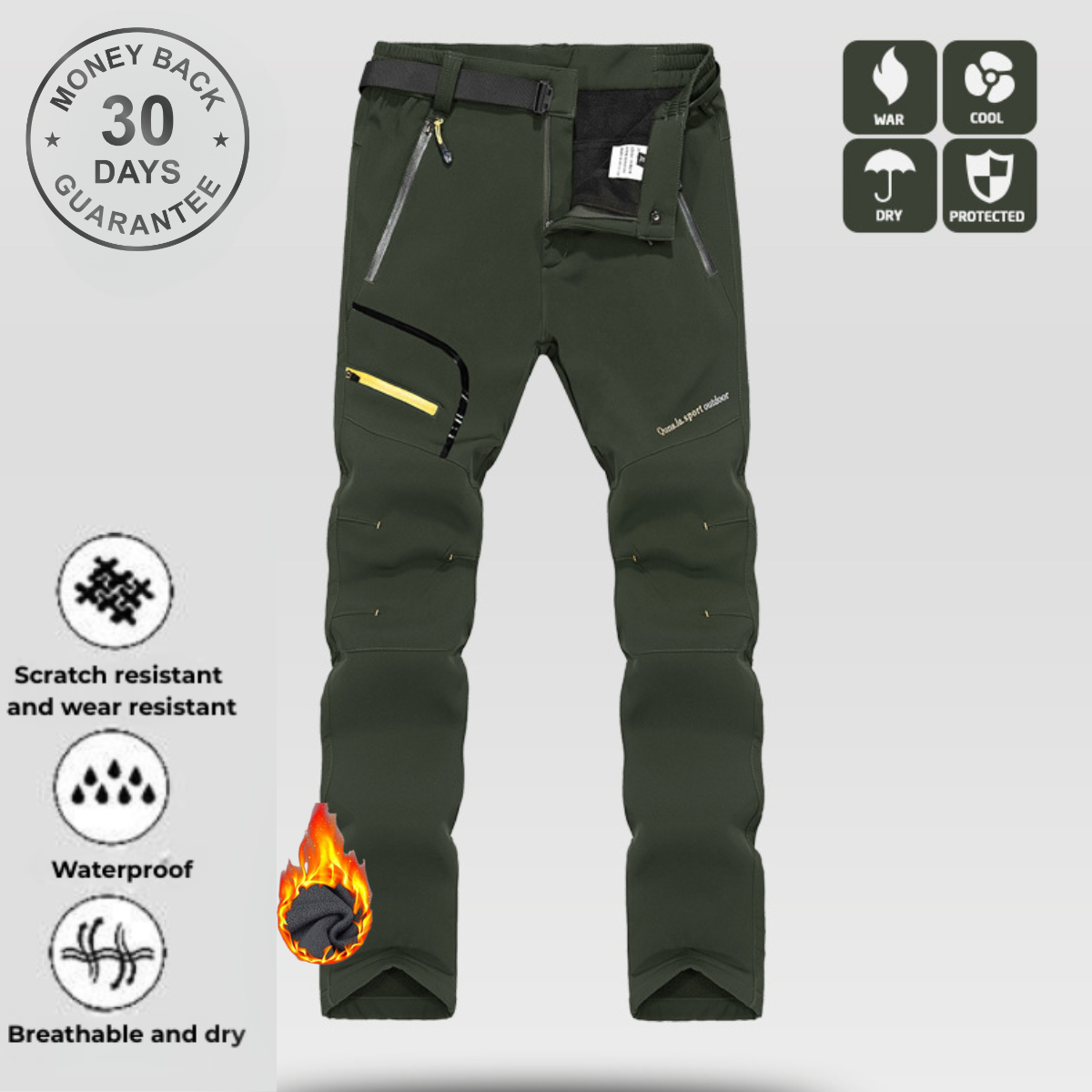 Men’s Winter Tactical Cargo Pants