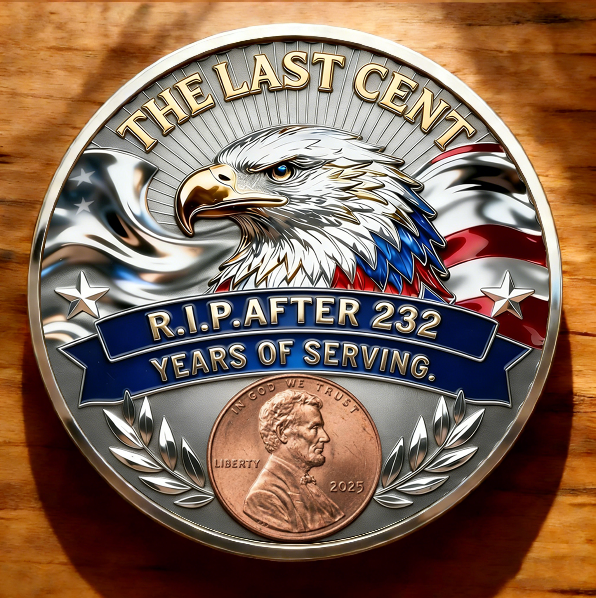 🏆Flash Sale 60% OFF - The Last Cent Commemorative Coin - Smooth version