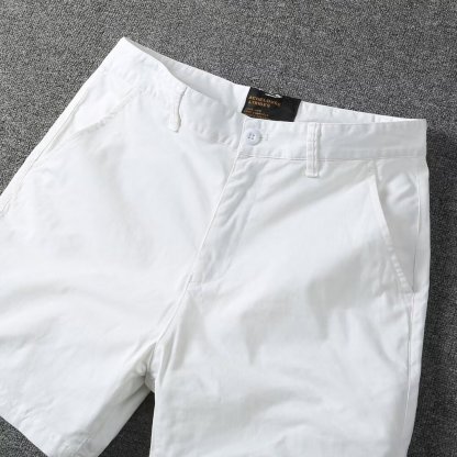 Men's 5" Classic Chino Shorts - Slim Fit Cotton Casual Summer Trousers for Men